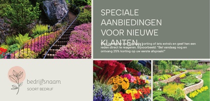 Voorvertoning ontwerp voor Ontwerpgalerij: Bloemen en planten Flyers,  Geen vouwlijn DL (99 x 210 mm)