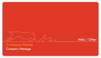 Design Preview for Templates for Animals & Pet Care Name Card Stickers 