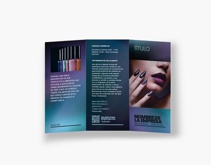 Vista previa del diseño de Galería de diseños de folletos plegados para audaz y colorido, Tríptico DL (99 x 210 mm)