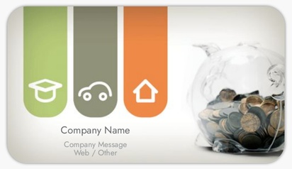 Design Preview for Design Gallery: Financial Planning Visiting Card Stickers