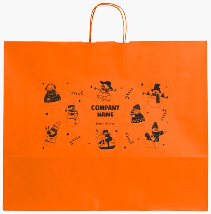 Design Preview for Design Gallery: Fun & Whimsical Single-Colour Paper Bags, XL (54 x 14 x 45 cm)