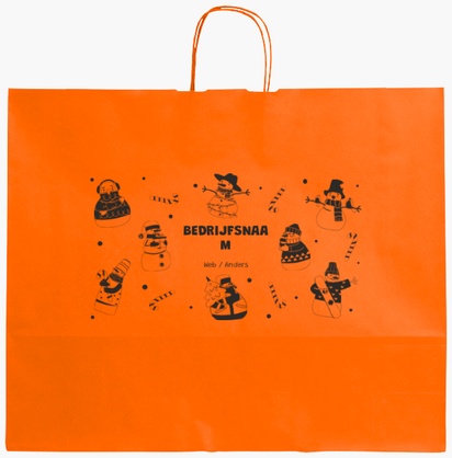 Voorvertoning ontwerp voor Ontwerpgalerij: Leuk en grappig Effen kleur papieren tassen, XL (54 x 14 x 45 cm)