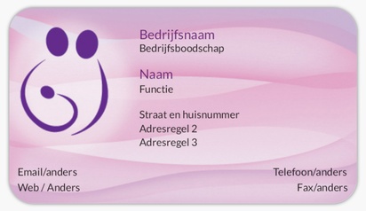 Voorvertoning ontwerp voor Ontwerpgalerij: Zwangerschap en bevallen Visitekaartjesstickers