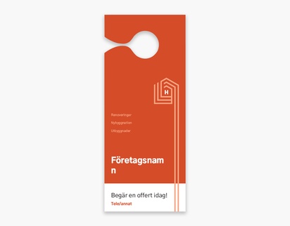 Förhandsgranskning av design för Designgalleri: Fastigheter Dörrhängare, Liten