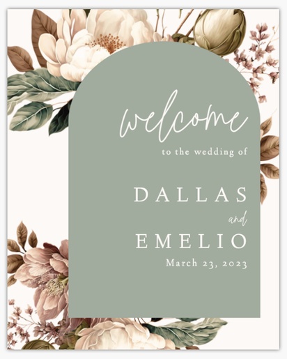 Design Preview for Wedding Signs, 16" x 20"