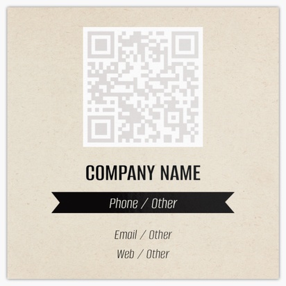 Design Preview for Retro & Vintage Glossy Business Cards Templates, Square (2.5" x 2.5")