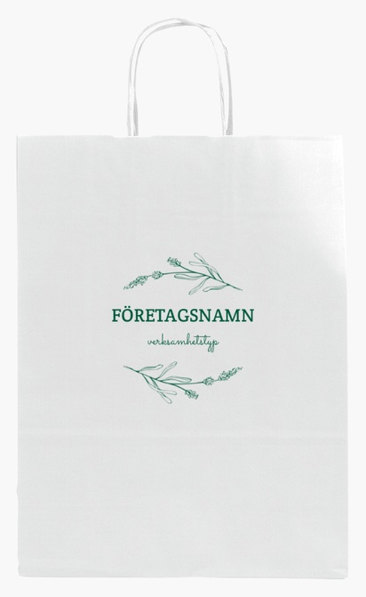 Förhandsgranskning av design för Designgalleri: Väskor & accessoarer Enfärgade papperspåsar, M (26 x 11 x 34.5 cm)
