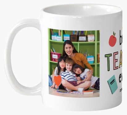 Design Preview for Teachers Custom Mugs Templates, Wrap-around