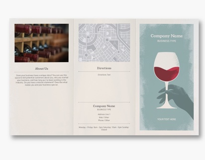 A vintage winery white gray design