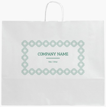 Design Preview for Design Gallery: Art & Entertainment Single-Colour Paper Bags, XL (54 x 14 x 45 cm)