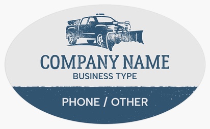 Design Preview for Templates for Automotive & Transportation Bumper Stickers , Oval - 7.6 x 12.7 cm