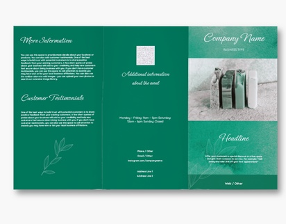 Design Preview for Design Gallery: Cosmetics & Perfume Custom Brochures, 8.5" x 14" Tri-fold
