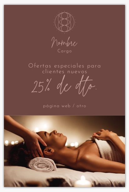 Un reiki masaje diseño marrón para Elegante con 1 imágenes