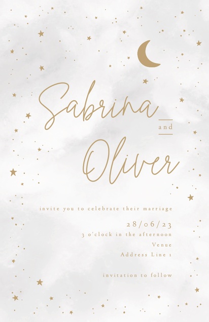 Design Preview for Design Gallery: Elegant Wedding Invitations, Flat 11.7 x 18.2 cm