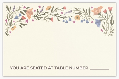 Design Preview for Design Gallery: Floral Place Cards
