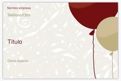 Un cumpleaños adulto palloncino diseño blanco marrón para Invitaciones para fiestas