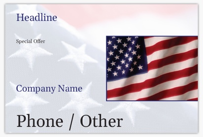 Design Preview for Patriotic & Military Postcards Templates, 4" x 6"