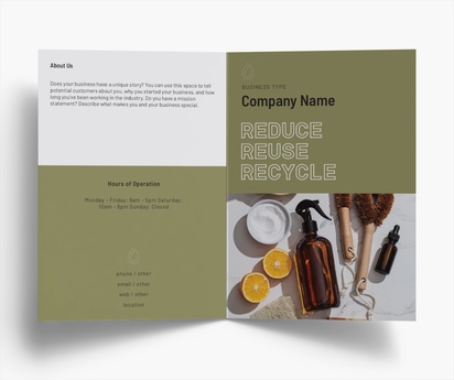 Design Preview for Templates for Food & Beverage Brochures , Bi-fold A5