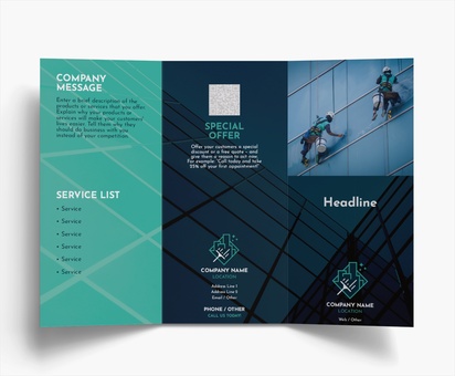 Design Preview for Design Gallery: Cleaning Services Folded Leaflets, Tri-fold DL (99 x 210 mm)