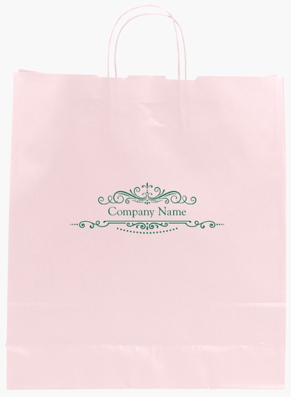 Design Preview for Design Gallery: Furniture & Home Goods Single-Colour Paper Bags, L (36 x 12 x 41 cm)