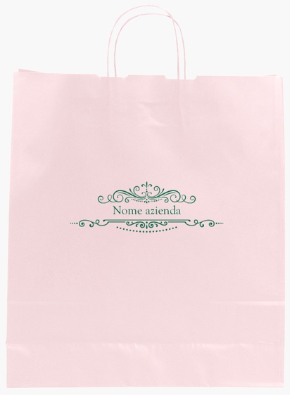 Anteprima design per Galleria di design: sacchetti di carta stampa monocolore per arredamento e casalinghi, L (36 x 12 x 41 cm)