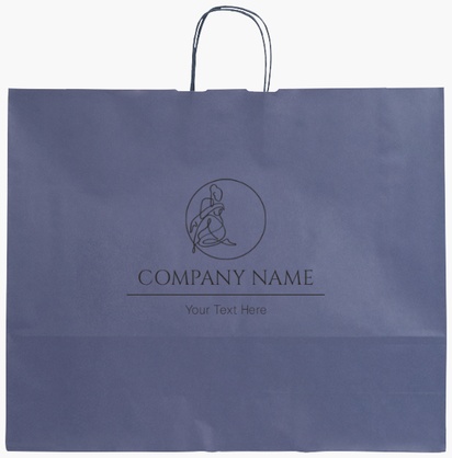 Design Preview for Design Gallery: Elegant Single-Colour Paper Bags, XL (54 x 14 x 45 cm)