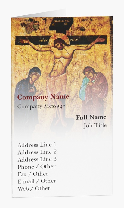 Design Preview for Design Gallery: Religious & Spiritual Folded Business Cards
