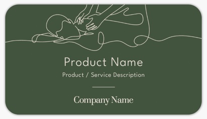 Design Preview for Design Gallery: Beauty & Spa Product Labels on Sheets, Rounded Rectangle 8.7 x 4.9 cm