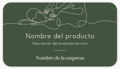Vista previa del diseño de Galería de diseños de etiquetas para productos en hoja para belleza y spa, Rectangular con esquinas redondeadas 8,7 x 4,9 cm