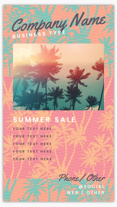 Design Preview for Design Gallery: Summer Vinyl Banners, 52 x 91 cm