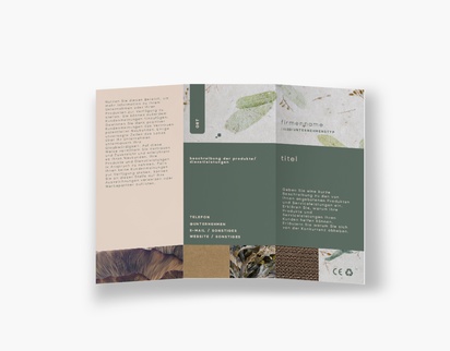 Designvorschau für Designgalerie: Falzflyer Umwelt & Energie, Wickelfalz DL (99 x 210 mm)