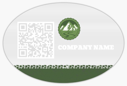 Design Preview for Design Gallery: Automotive & Transportation Reusable Stickers, 2" x 3" Oval Horizontal