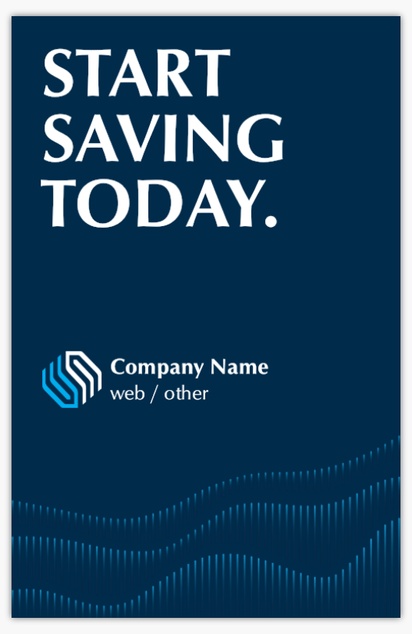 A investment planner saving money blue gray design for Traditional & Classic