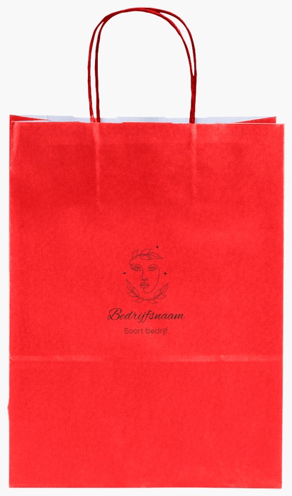 Voorvertoning ontwerp voor Ontwerpgalerij: Beauty en spa Effen kleur papieren tassen, S (22 x 10 x 29 cm)