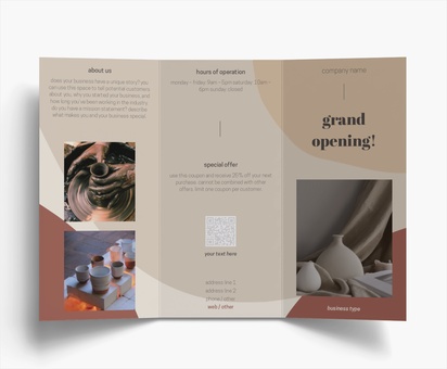 Design Preview for Design Gallery: Art galleries Flyers & Leaflets, Tri-fold DL (99 x 210 mm)