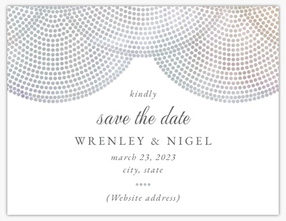 A seashell beach theme gray design for Wedding