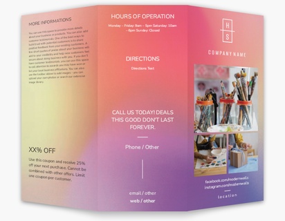 A gradient artist cream pink design for Art & Entertainment