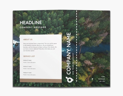 Design Preview for Design Gallery: Nature & Landscapes Custom Brochures, 8.5" x 11" Bi-fold