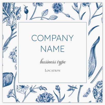 Design Preview for Templates for Retro & Vintage Standard Name Cards , Square (65 x 65 mm)