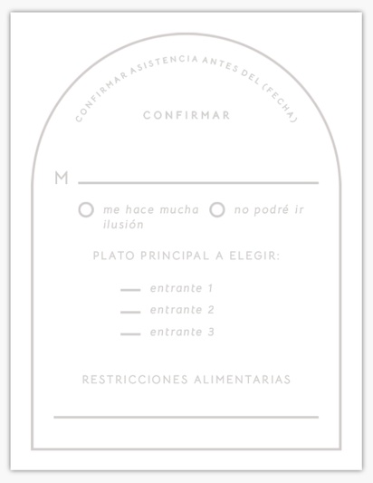 Vista previa del diseño de Galería de diseños de tarjetas de respuesta, 13.9 x 10.7 cm