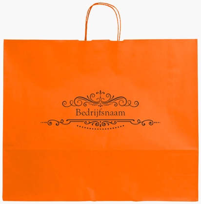 Voorvertoning ontwerp voor Ontwerpgalerij: Minimalistisch Effen kleur papieren tassen, XL (54 x 14 x 45 cm)