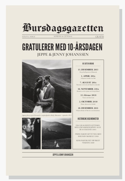 Forhåndsvisning av design for Designgalleri: Bryllup Trykk på lerret, 20 x 30 cm Loddrett