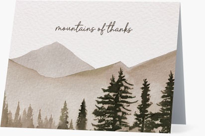 Design Preview for Thank You Cards: Examples and Templates, Folded 10.7 x 13.9 cm