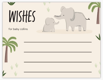 Design Preview for Baby Shower Invitations, 5.5" x 4"