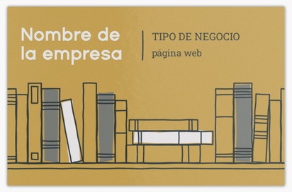 Vista previa del diseño de Galería de diseños de tarjetas de visita extragruesas para librerías y quioscos, Standard (85 x 55 mm)