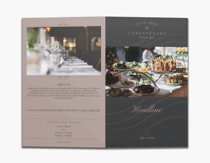 Design Preview for Design Gallery: Gourmet & Fine Food Custom Brochures, 8.5" x 11" Bi-fold
