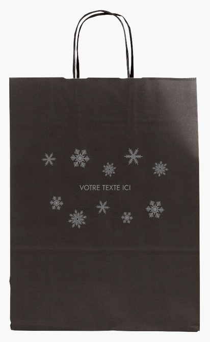 Aperçu du graphisme pour Galerie de modèles : sacs en papier impression monochrome pour traditionnel & classique, M (26 x 11 x 34.5 cm)