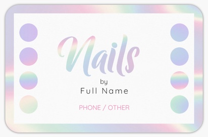 Design Preview for Design Gallery: Nail Salons Rounded Corner Business Cards, Rounded Standard (85 x 55 mm)