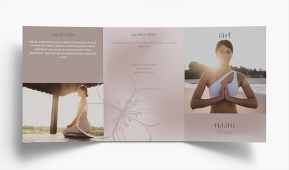 Voorvertoning ontwerp voor Ontwerpgalerij: Yoga en pilatus Folders, Drieluik A5 (148 x 210 mm)