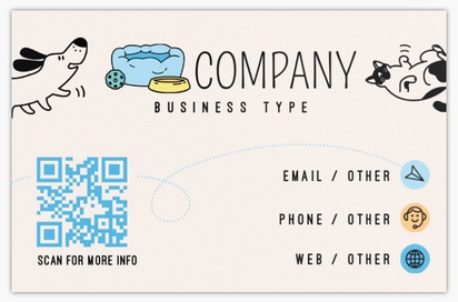 Design Preview for Design Gallery: Animals & Pet Care Metallic Business Cards
